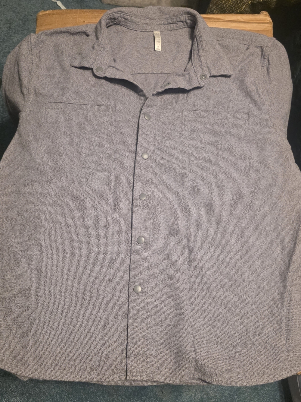 STYLUS Men's Light Gray Button-Down Casual Shirt